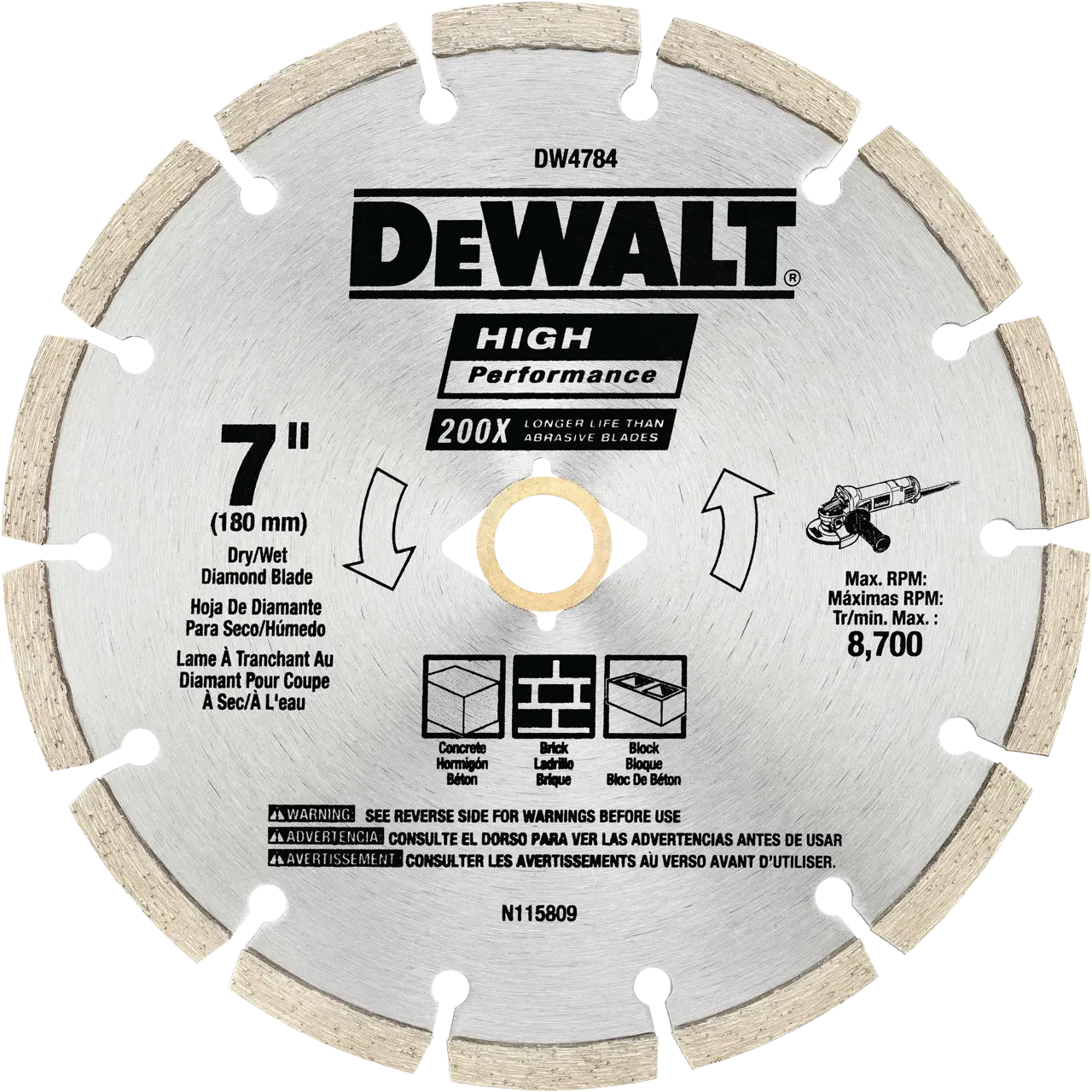 7-IN. Hp Segmented Diamond Blade