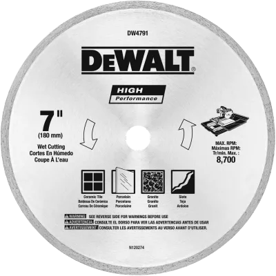 7-IN. X 0.060-IN. Wet cutting tile diamond blade