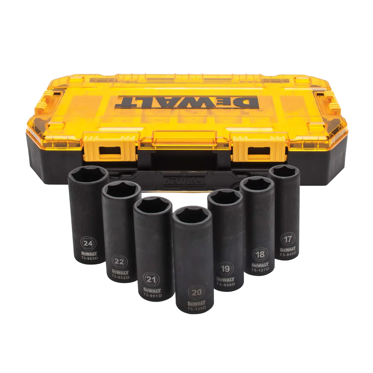 7 Piece Full Metric 1/2-IN. Deep Impact Socket Set in Toughbox