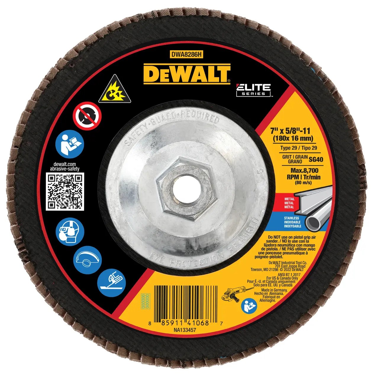 7 x 5/8-11 40G T29 elite ceramic flap