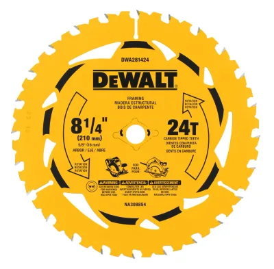 8-1/4-IN. (210mm) 24 Tooth Circular Saw Blade