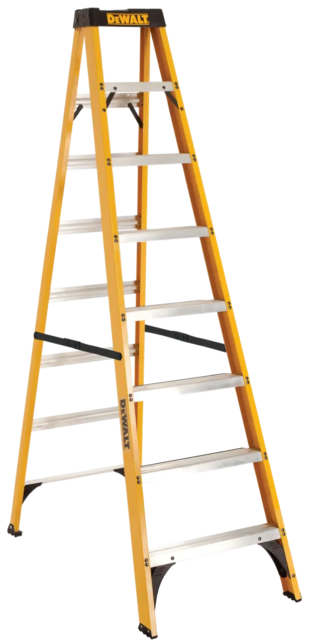 8' fiberglass stepladder 250 LB. Load capacity