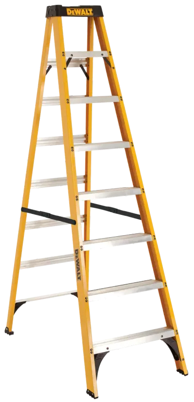 8' fiberglass stepladder 250 LB. Load capacity