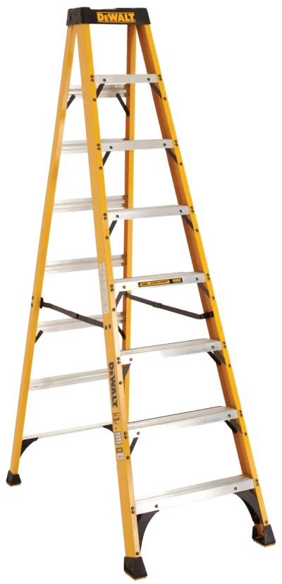 8' fiberglass stepladder 300 lbs load capacity