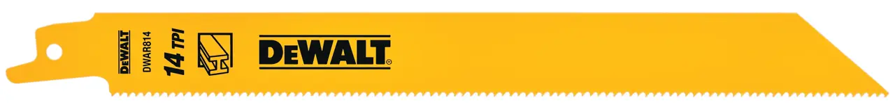 8-IN. 14 TPI straight back BI-metal reciprocating blade (5-Pack)