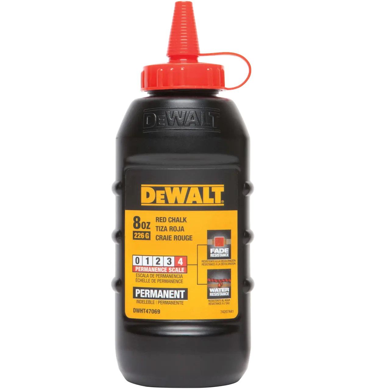 8 oz chalk - red permanent