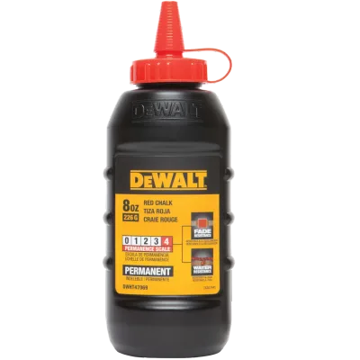 8 oz chalk - red permanent