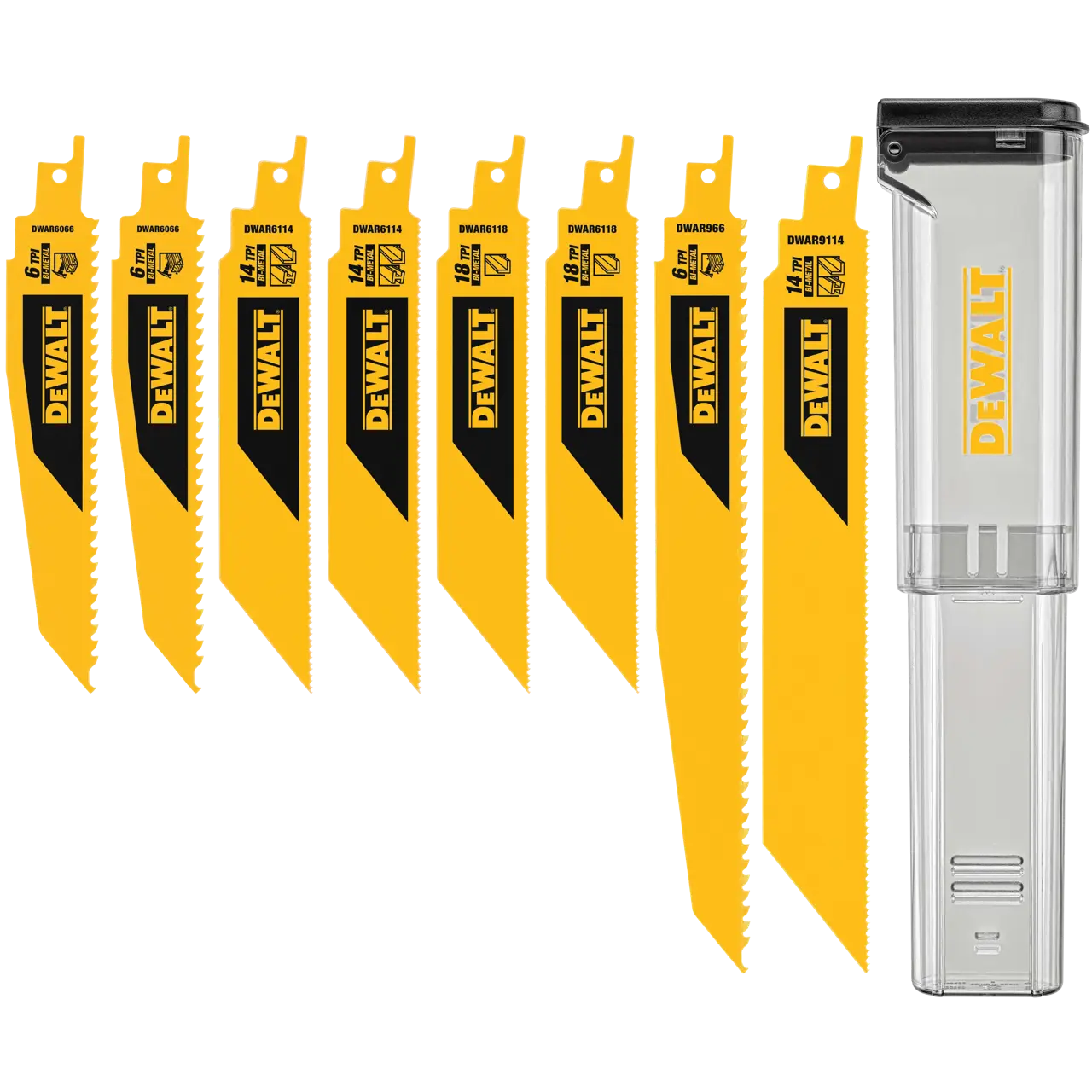 8-PC. BI-metal reciprocating saw blade kit