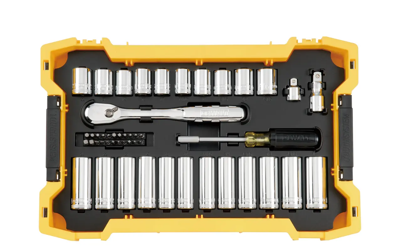 85-PC. 3/8-IN. and 1/2-IN. Mechanic Tool Set with TOUGHSYSTEM 2.0® Tray and Lid