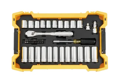 85-PC. 3/8-IN. and 1/2-IN. Mechanic Tool Set with TOUGHSYSTEM 2.0® Tray and Lid