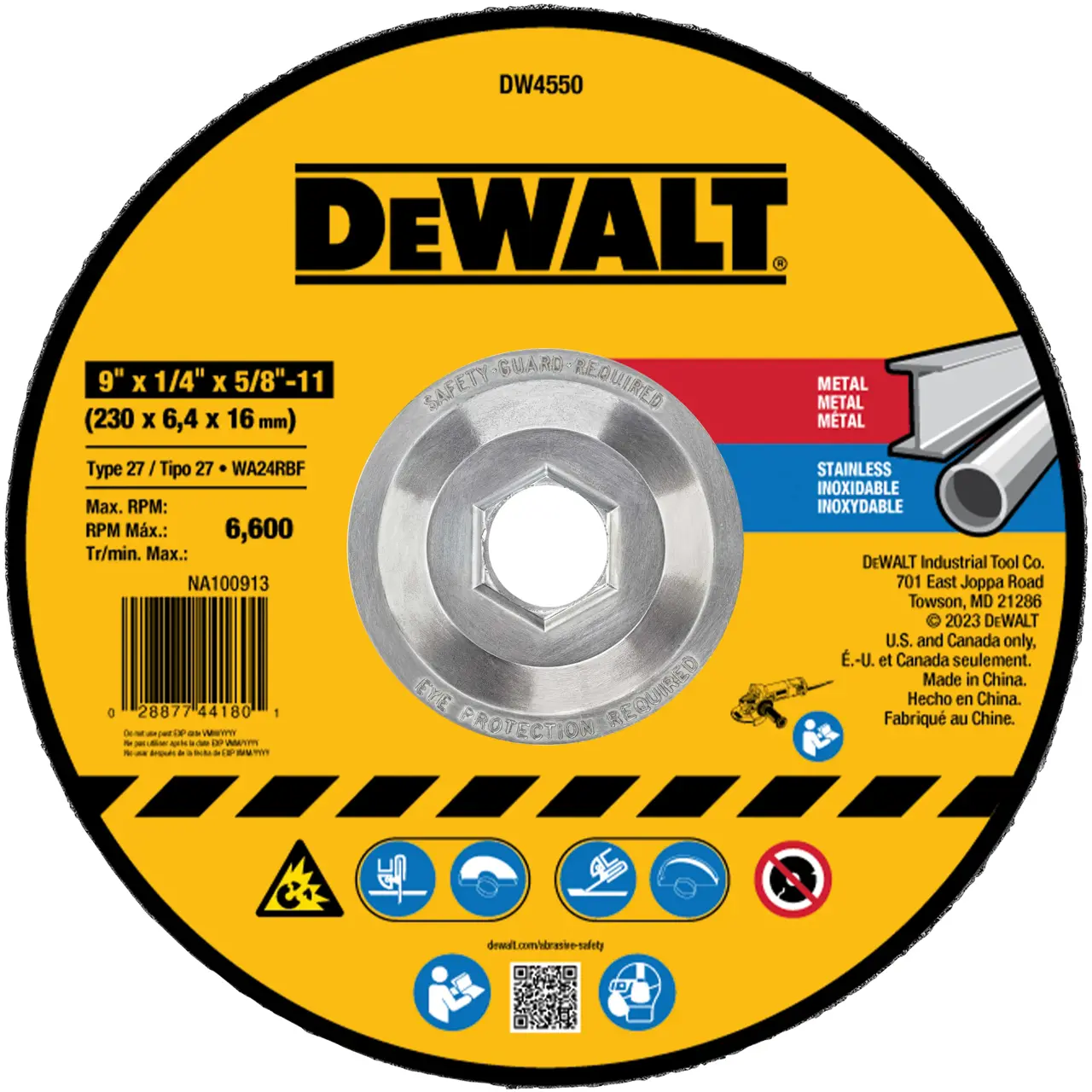 9-IN. X 1/4-IN. X 5/8-IN.-11 Fast Cutting Abrasive
