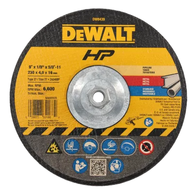 9-IN. X 1/8-IN. X 5/8-IN.-11 High Performance Pipeline Wheel