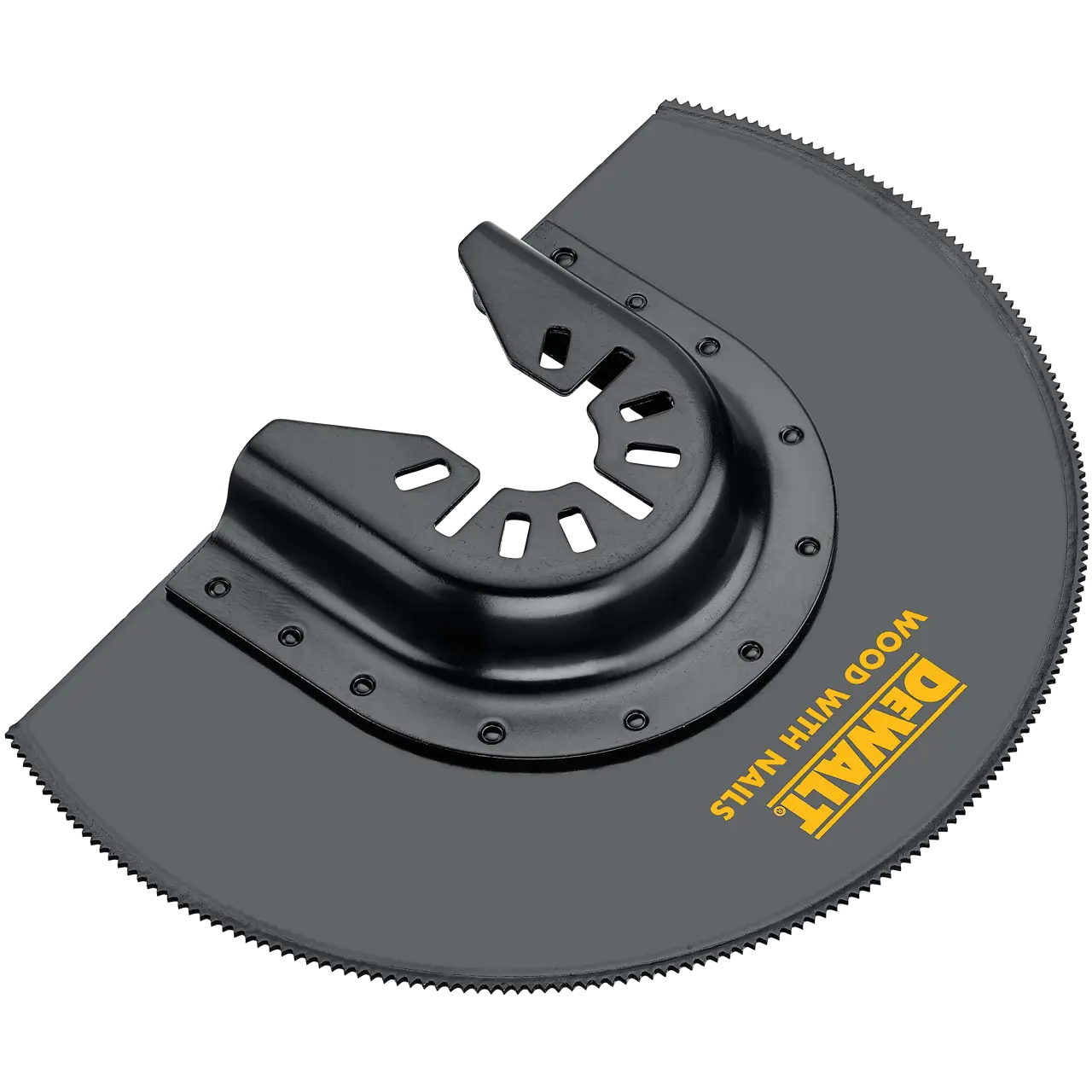 Bi-Material Semi-Circle Oscillating Tool Blade for Flush Cutting
