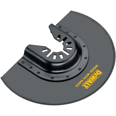 Bi-Material Semi-Circle Oscillating Tool Blade for Flush Cutting