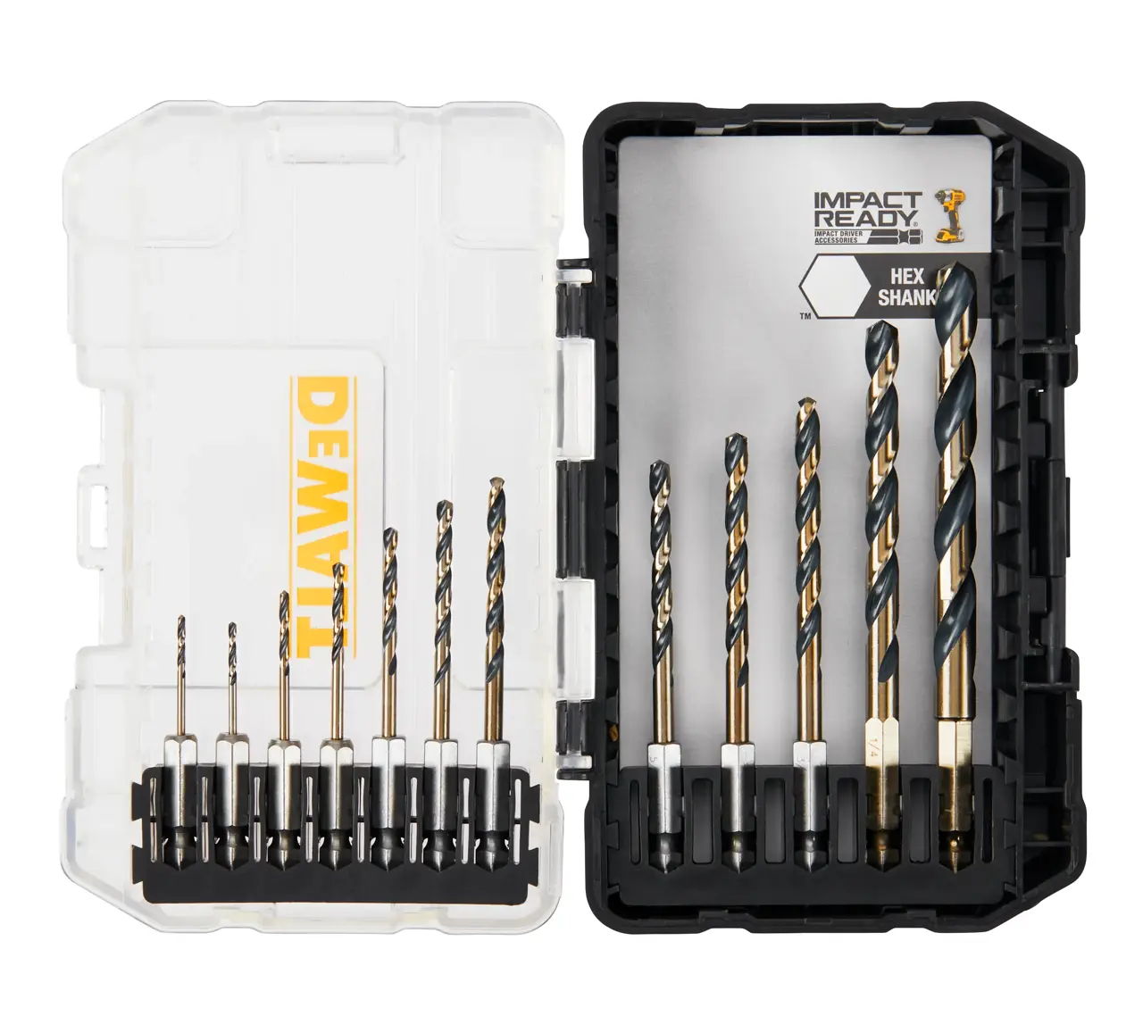 Black and Gold Impact Ready Metal Drill Bit Set (12-PC.)