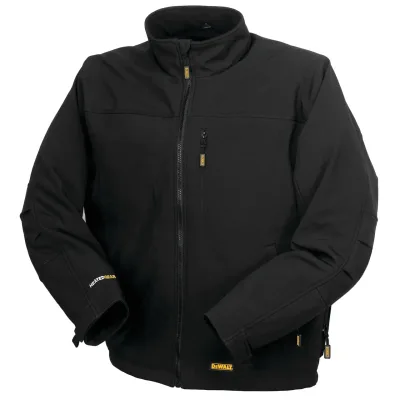 DEWALT Black soft shell heated work jacket (jacket only) DCHJ060ABB-S