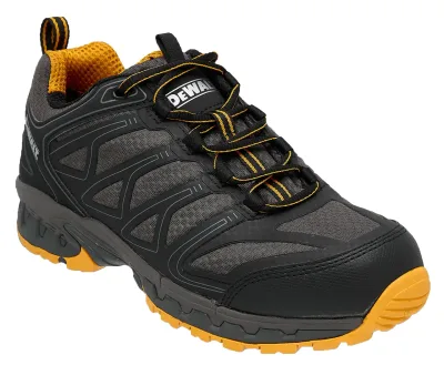 Boron Men'S Lightweight, Aluminum Toe, Safety Work Shoes, Black/Yellow