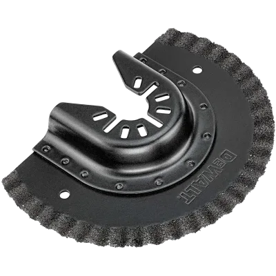 Carbide Grit Semi-Circle Fast Grout Removal Oscillating Tool Blade