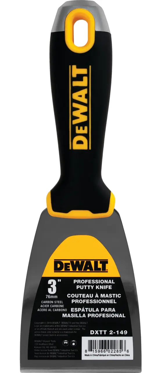 Carbon Steel Putty Knife with Soft Grip Handle