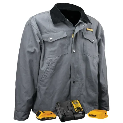 DEWALT Charcoal heated barn coat kit DCHJ083CD1-M