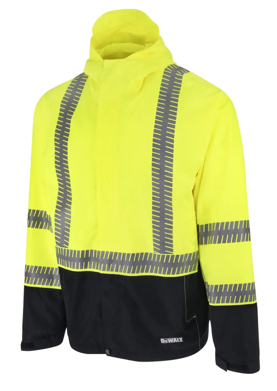 Class 3 Ripstop Wind and Rain Jacket - Hi-Vis Green - Size M