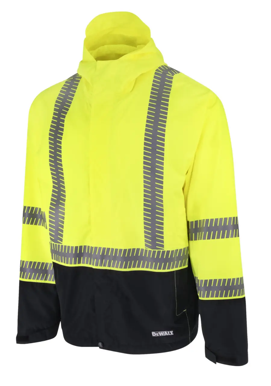 Class 3 Ripstop Wind and Rain Jacket - Hi-Vis Green - Size S