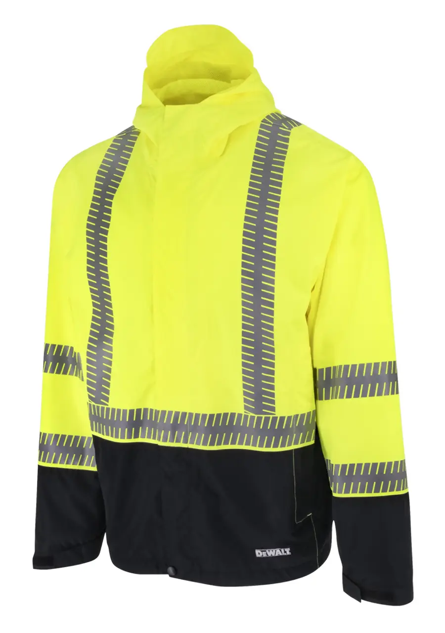 Class 3 Ripstop Wind and Rain Jacket - Hi-Vis Green - Size Xl
