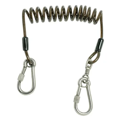 Coiled Tool Lanyard, 2 Lbs. Capacity