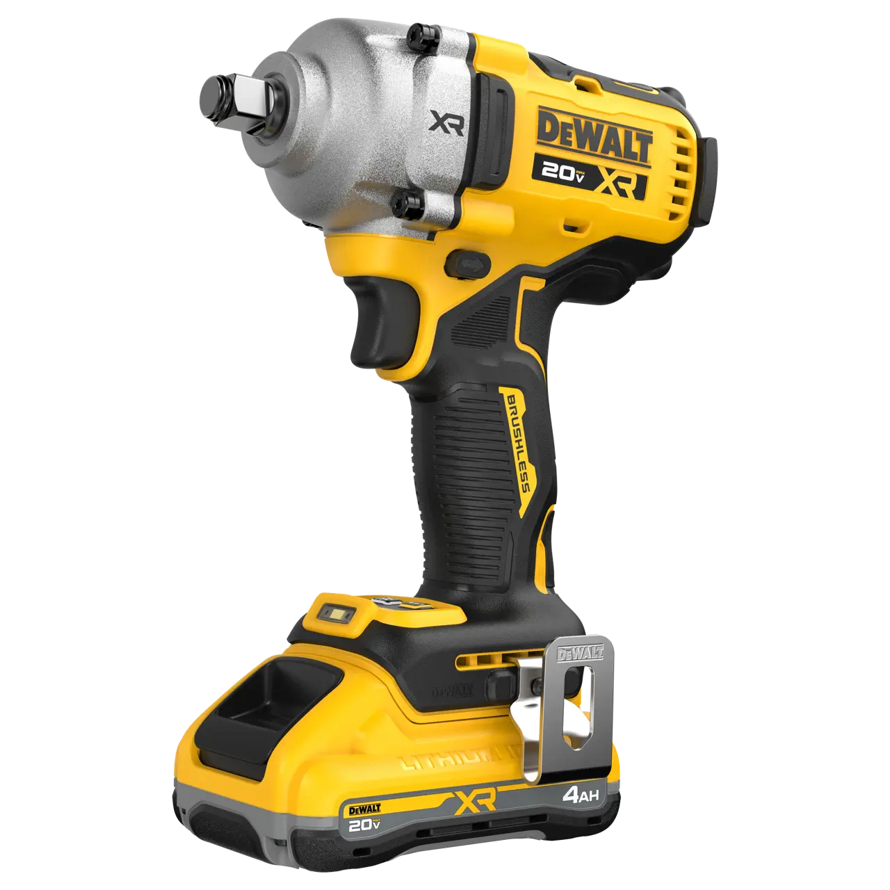 DEWALT® 20V MAX* XR® Brushless Cordless 1/2 In. Mid-Torque Impact Wrench with Hog Ring Anvil Kit