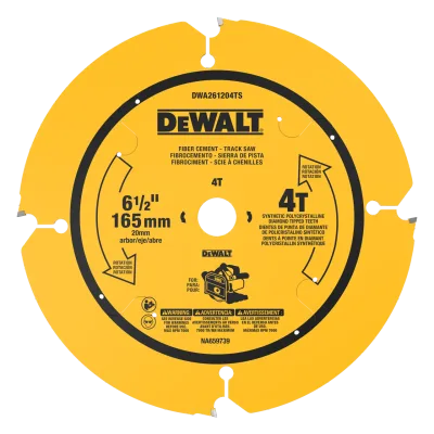 DEWALT 6-1/2 in. 4T Fiber Cement Track Saw Blade