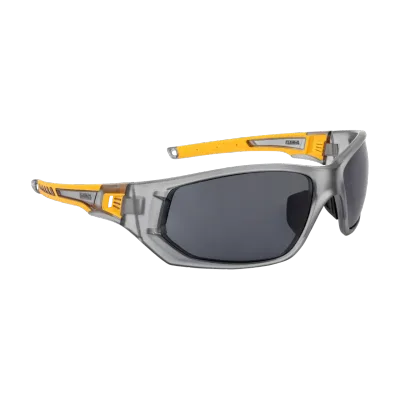 DPG112 Miter Protective Eyewear - Gray/Yellow Frame, Smoke Lens