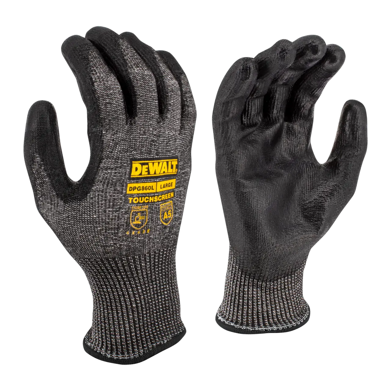 DPG860 Cut Protection Level A5 Pu Touchscreen Glove - Size Xxl