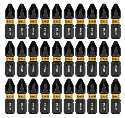 ELITE SERIES™ 1-IN. Bits for PH2 with Case (30 Pk)