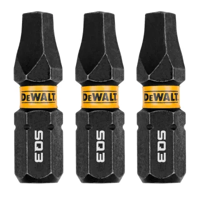 ELITE SERIES™ 1-IN. Bits for SQ3 (3 Pk)