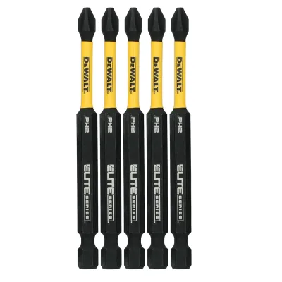 ELITE SERIES™ 3-1/2-IN. Bits for PH2 (5 Pk)