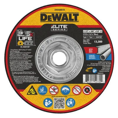 ELITE SERIES™ 4-1/2-IN. X .045-IN. X 5/8-IN.-11 T1 Ceramic Cut-Off Wheel