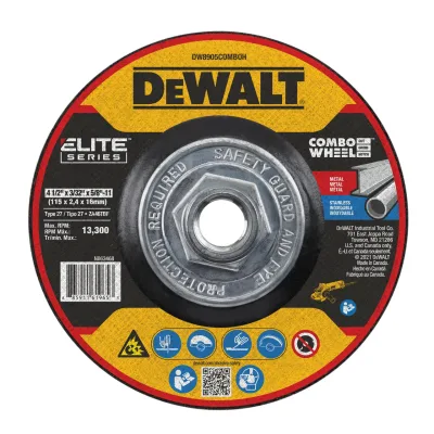 ELITE SERIES™ 4-1/2-IN. X 3/32-IN. X 5/8-IN.-11 T27 combo wheel