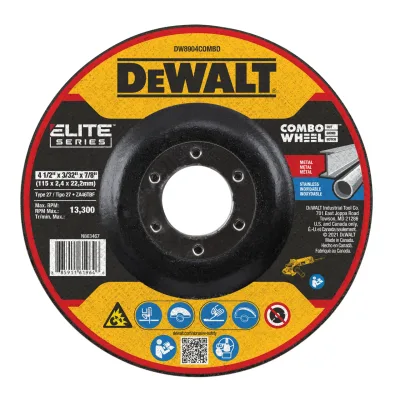 ELITE SERIES™ 4-1/2-IN. X 3/32-IN. X 7/8-IN. T27 combo wheel