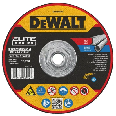 ELITE SERIES™ 6-IN. X .045-IN. X 5/8-IN.-11 T27 ceramic cut-off wheel