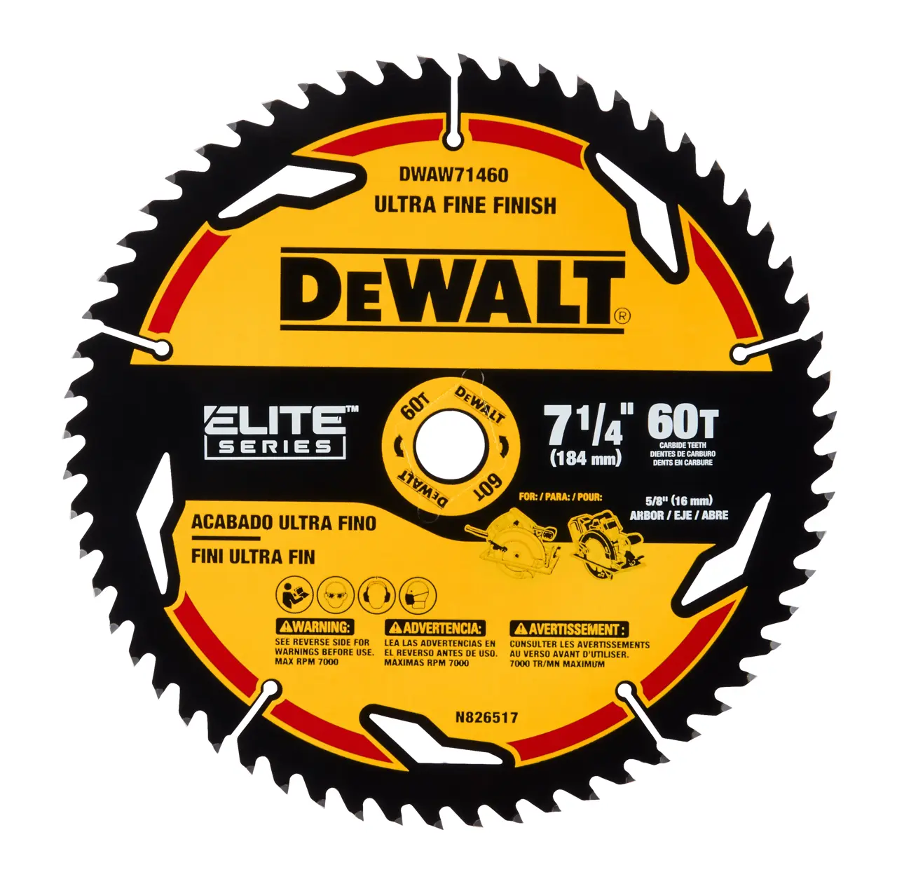 ELITE SERIES™ 7-1/4-IN. (178mm) 60 Tooth Circular Saw Blade