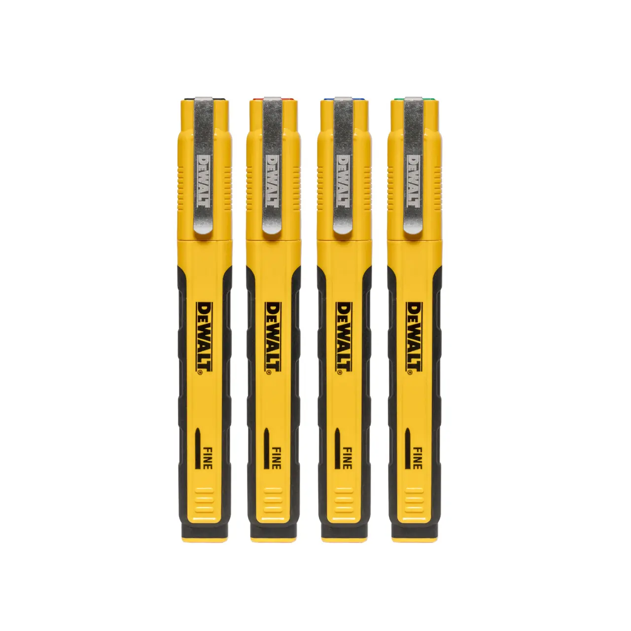 Fine Point Jobsite Ink Marker 4-Pack Carded, Multi-Color