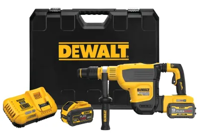 FLEXVOLT 60V MAX* Brushless Cordless SDS MAX* 1-3/4-IN. (44mm) Combination Rotary Hammer Drill with (2) 9.0 Ah Batteries and Charger