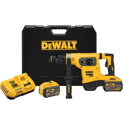 FLEXVOLT 60V MAX* Cordless Brushless 1-9/16-IN. (40mm) SDS MAX* Rotary Hammer Drill with (2) 9.0 Ah Batteries and Charger