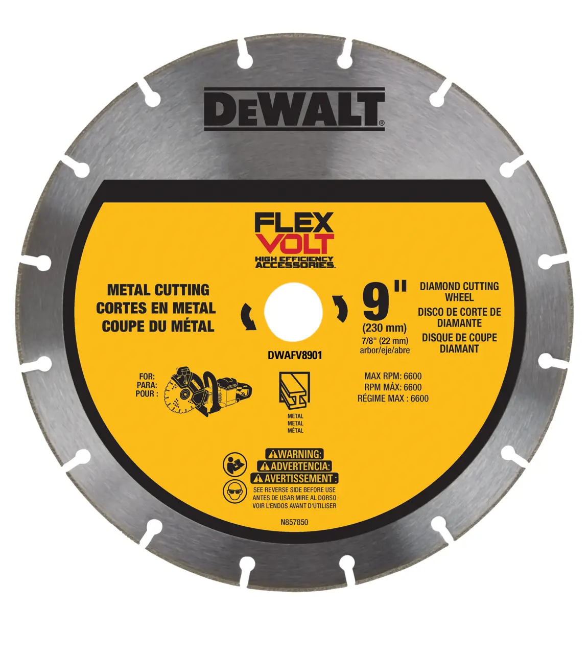 Flexvolt 9-IN. Metal cutting diamond wheel