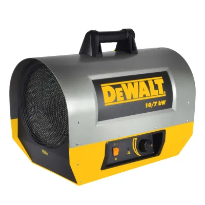Forced air electric construction heater (10/7 kw)