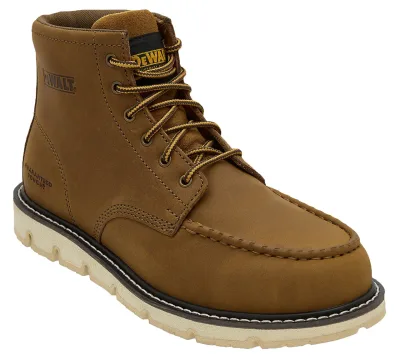 Forge Moc Toe, Flex Outsole, Leather, Steel Toe, Safety Work Boots for Men, Tan