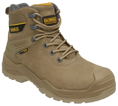 Hayes Men'S Waterproof, Leather, Steel Toe, Safety Work Boot, Stone