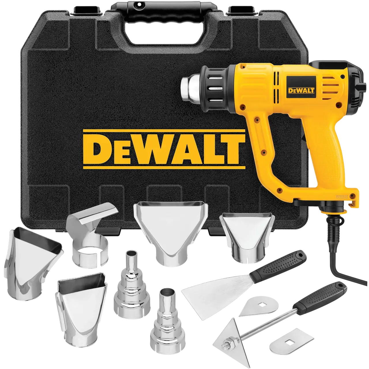 Heat gun kit with LCD display