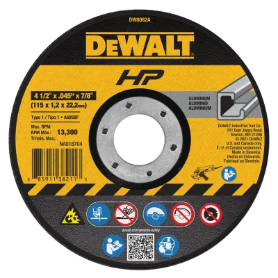 High Performance Aluminum Cutting Wheels