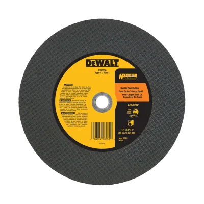 Hp 14-IN. X 1/8-IN. X 1-IN. Ductile Pipe Cutting Wheel